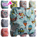 Baby washable reusable cloth pocket nappy diaper shown for everyday cloth diapering and eco-friendly nappy changes.