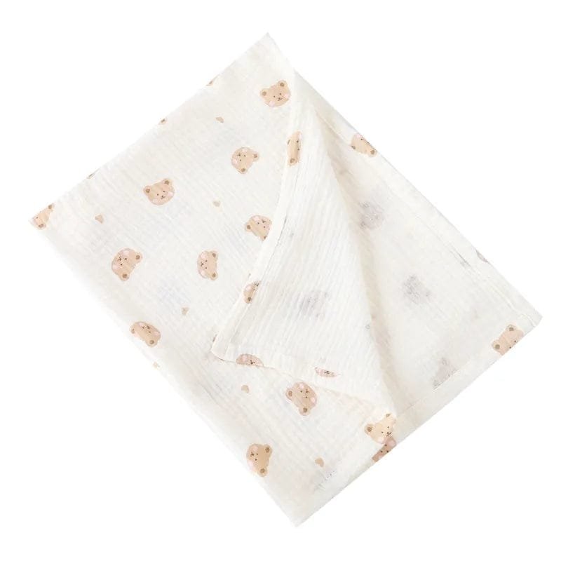 Super Soft Cotton Gauze Muslin Swaddle & Bath Towel - A7, 79x60 cm image