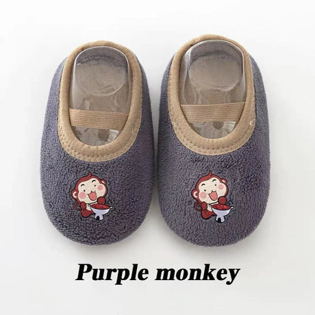 Newborn Anti-Slip Warm Socks - Rubber Sole Crib Shoes for Babies image 10