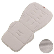 Beige Universal Breathable Stroller Mattress seat liner detail for soft, ventilated support on warm-weather walks.