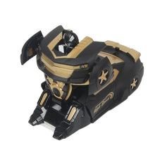 Black and gold anti gravity 360 spin ceiling climbing RC car for indoor stunt play.