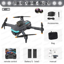 Black P15 4K drone accessory kit third view for shoppers checking spare parts before outdoor flights.