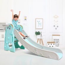 Childrens Slide Basketball Frame with climbing stairs used indoors for active play and sliding fun.
