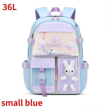 Waterproof Children's Backpack in small blue for practical everyday carrying on nursery runs and family outings.