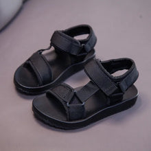 Boys and girls summer gladiator sandals tread pattern for anti-slip outdoor traction.