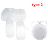 White breast pump with control unit on a white background, labeled 'type 2'.
