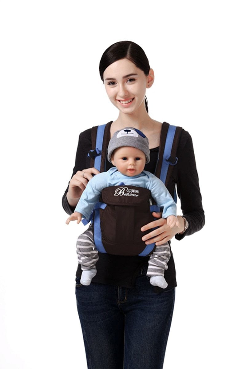 Breathable baby carrier for 0-30 month infants, supporting comfortable holding during daily activities.