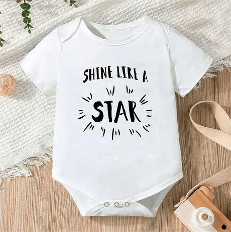 Newborn Letter Print Romper - Unisex 0-12M image 28