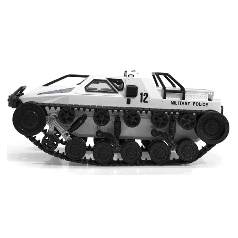 Model of a military vehicle with 'Military Police' text on a white background