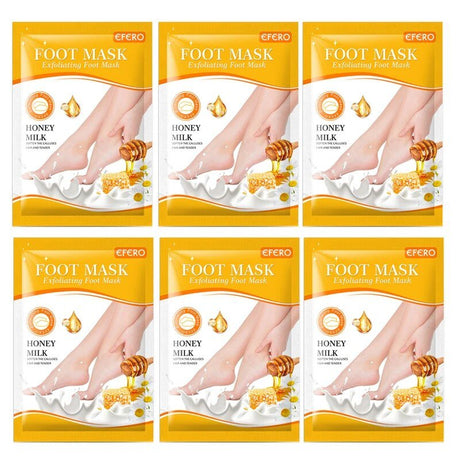 6pk Exfoliating Foot Masks - Peeling, Moisturizing Spa Socks image 27