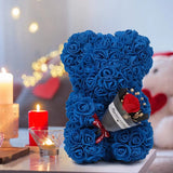 25cm Rose Bear in Gift Box - Perfect for Mother's Day & Valentine's image 1