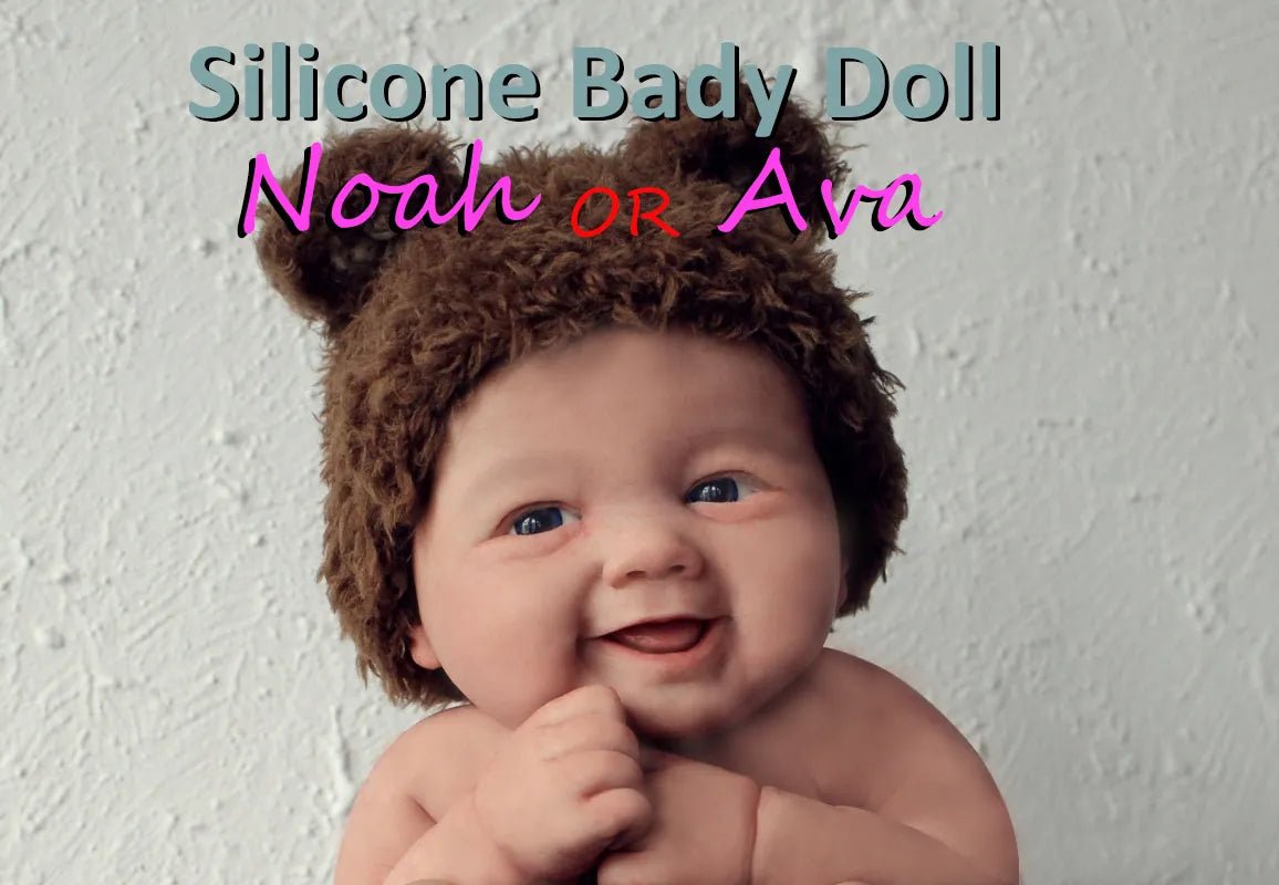 7" Micro Preemie Silicone Baby Doll - "Noah," Lifelike Mini Reborn, Anti-Stress - Smile Girl Ava image