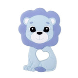 1PC Turtle Silicone Teether - Food Grade, Baby-Safe - Blue Lion image