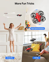 A24 Mini Battle Drone for Kids - Throw to Go, 3D Flip, Self Spin image 2