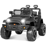 12V Electric Off-Road Car for Kids - Ride-On with Music - Black image