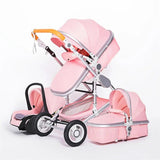 Luxurious 3-in-1 Baby Stroller: Portable, Aluminum Frame, High Landscape image 12