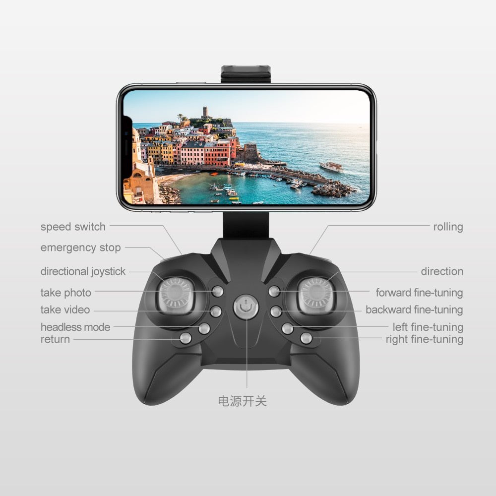 LF606 Mini RC Drone 4K HD with Camera Remote Control Helicopter image 1