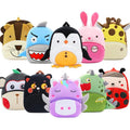 Cartoon Animal Kids Backpack schoolbag collection displayed together for back-to-school shopping and gift sets.