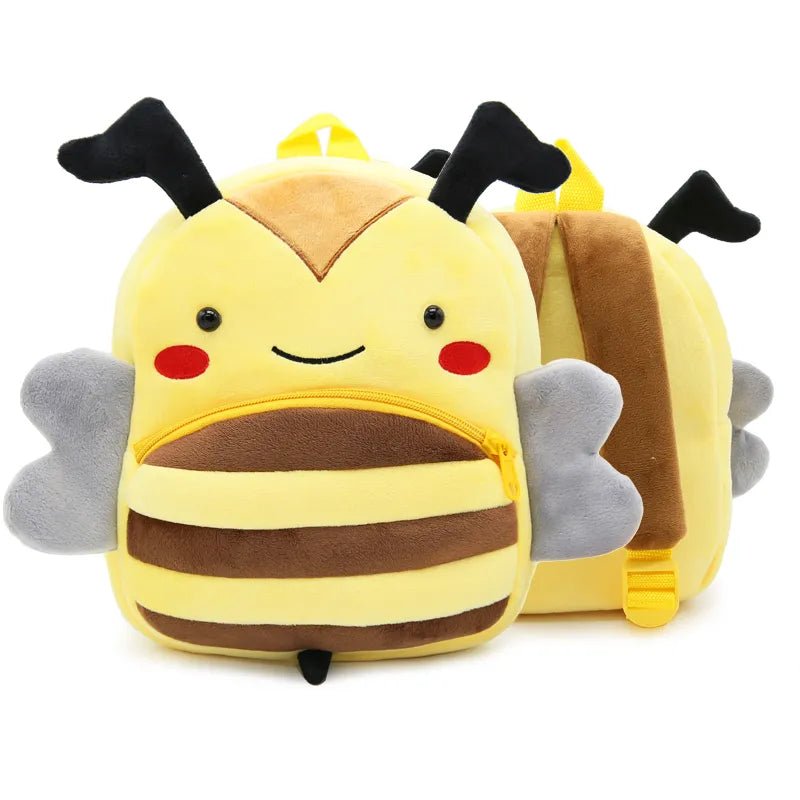 Cartoon Bee Kids Backpack schoolbag for school commutes and playdates.