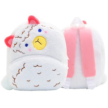Cartoon Cat Kids Backpack schoolbag with a plush design for school and casual outings.
