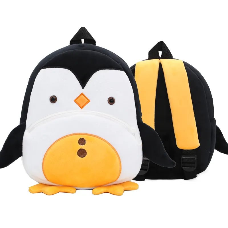 Cartoon Penguin Kids Backpack schoolbag for school days and travel outings.