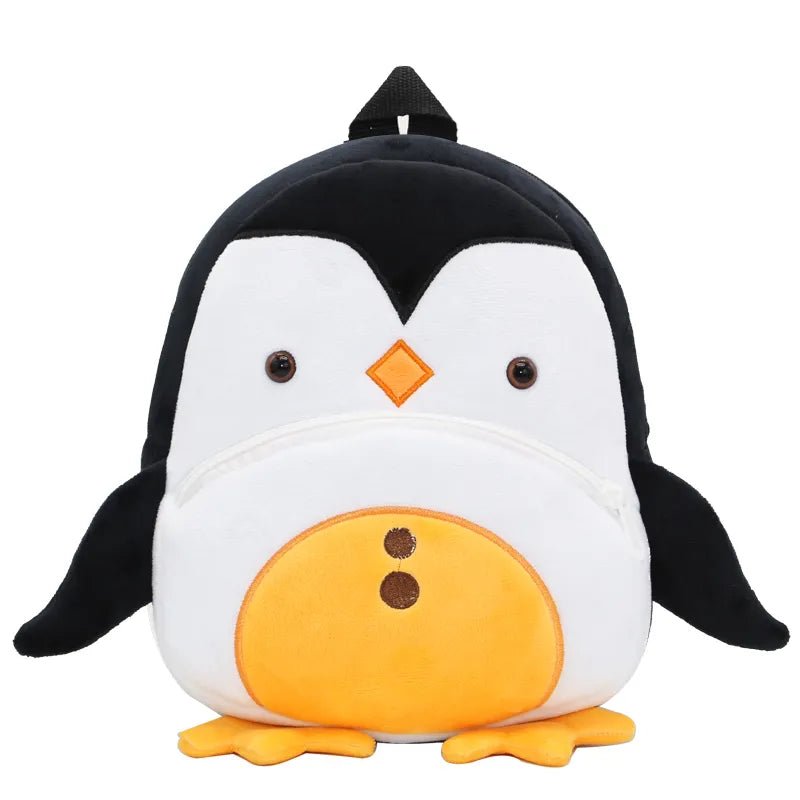 Cartoon Penguin-Shaped Kids Backpack schoolbag for everyday school use and travel.