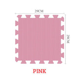 EVA Foam Baby Puzzle Play Mat - 29cm Interlocking Tiles for Kids - Pink, 24pcs image