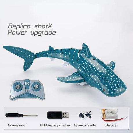 Smart RC Shark & Whale Spray Water Toy - Remote Control Fish Robot image 14