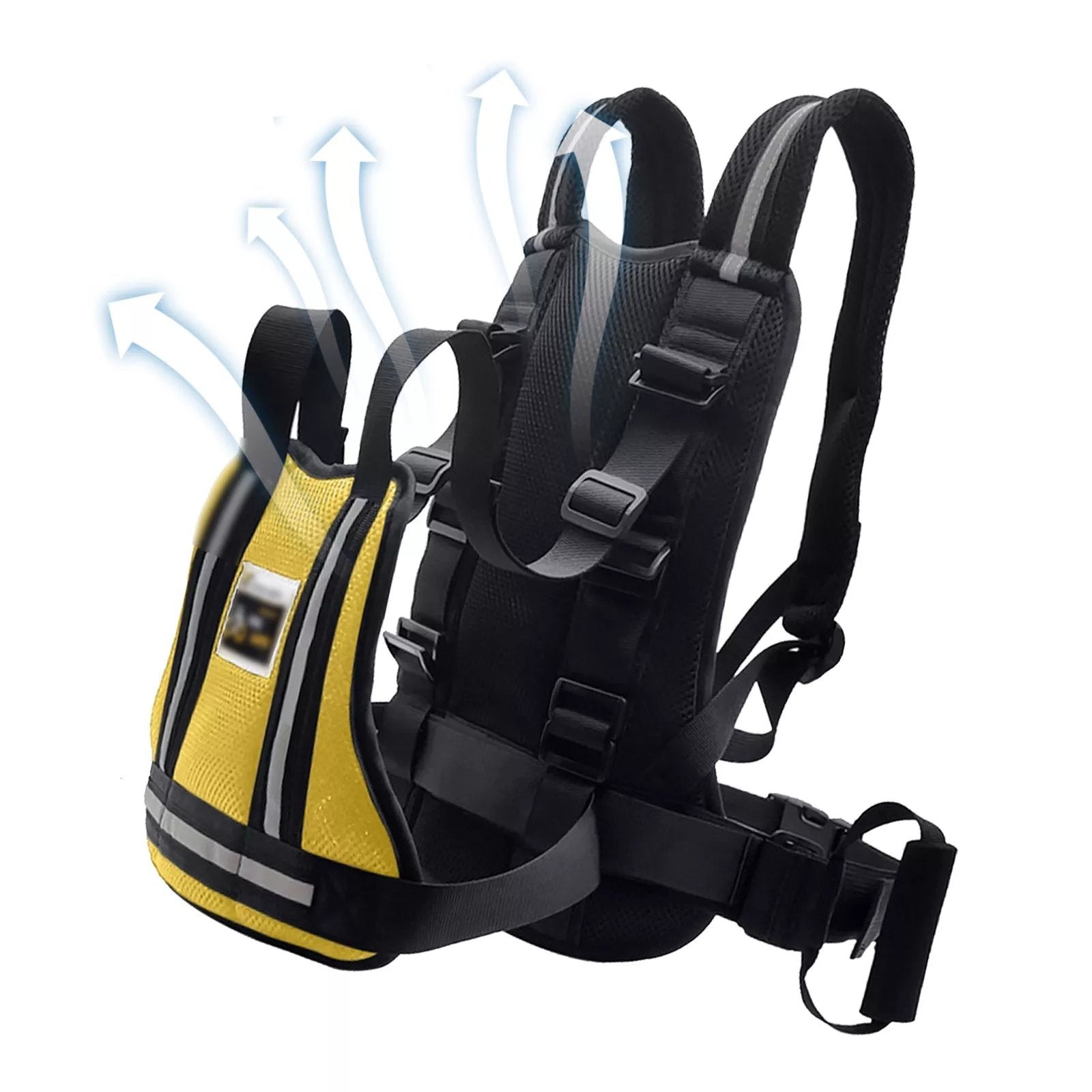 Child Motorbike Safety Harness with reflective design for visibility during evening motorcycle rides.