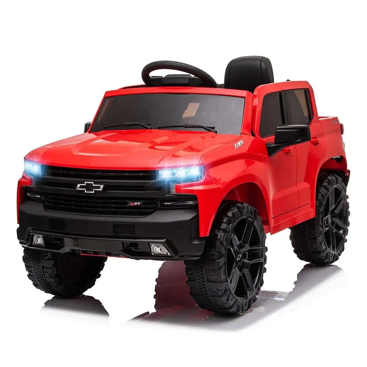 Red toy truck with black details (option 2)