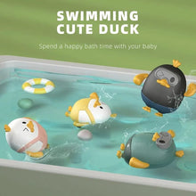 Swimming Water-Spraying Cloud and Flower Bath Toys with floating duck figures for happy bath routines and splashing.