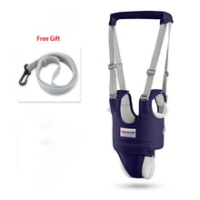 Purple baby bouncer with gray strap and free gift icon 