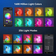 Conch Music Light Bluetooth speaker syncing an RGB light show with the smart app for music-reactive lighting.