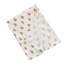 Super Soft Cotton Gauze Muslin Swaddle and Bath Towel, pattern A14, 79x60 cm, for newborn swaddling, bath time, and stroller outings.