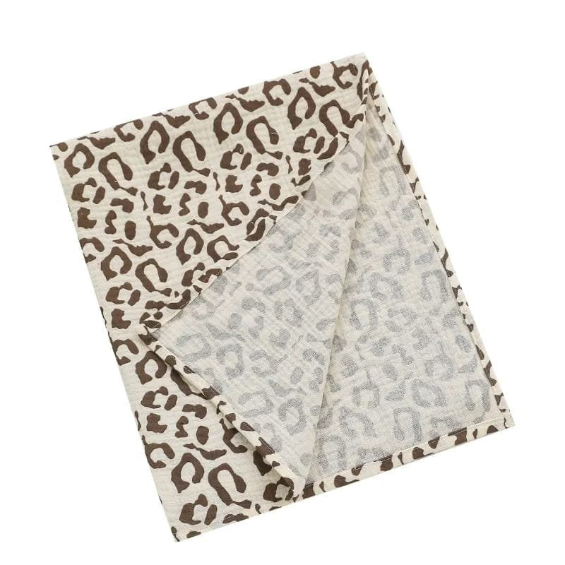 Super Soft Cotton Gauze Muslin Swaddle and Bath Towel, pattern A16, 79x60 cm, for newborn swaddling, bath time, and stroller outings.