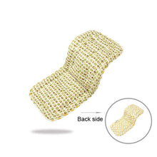 Underside of the cotton stroller cushion insert showing the padding layer that softens firm pushchair seats.