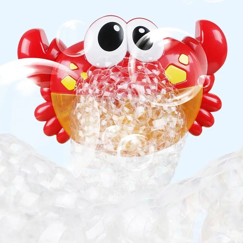 Crab Automatic Bubble Machine bath toy with music for fun bath time bubble play.