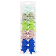 Mixed shade bow hairpins for girls daily hair styling, nursery days and family photos.