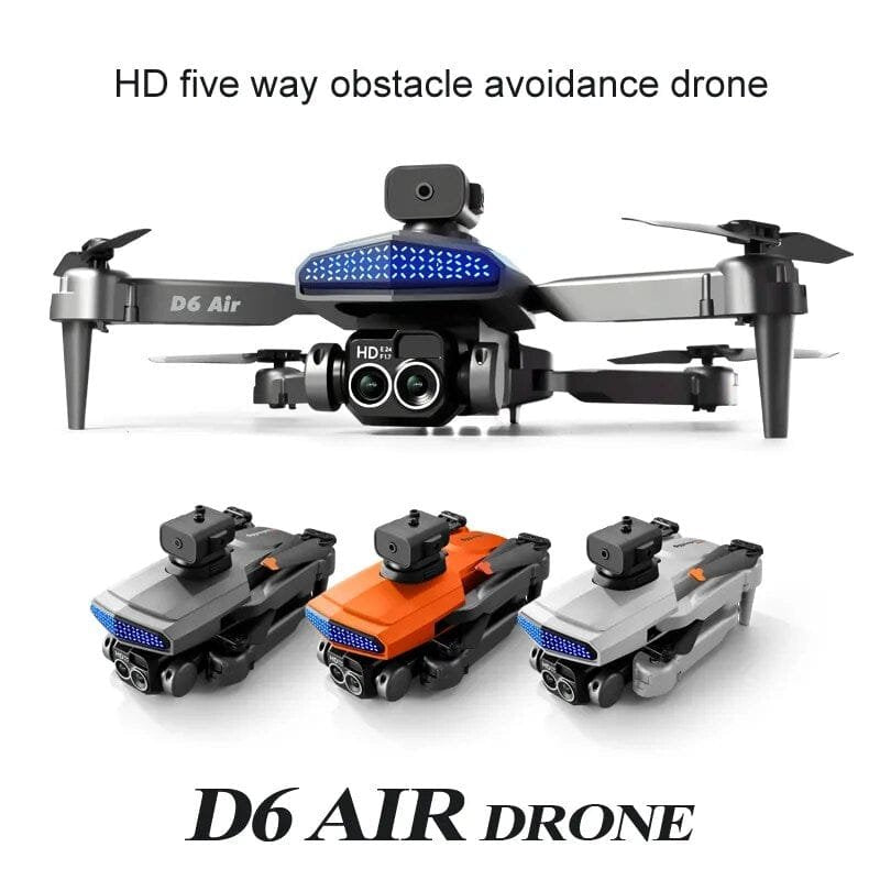 D6 Air foldable drone with obstacle avoidance for beginner-friendly flying in parks and gardens.