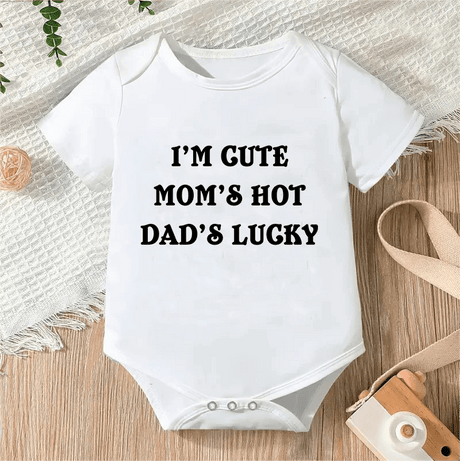 Newborn Letter Print Romper - Unisex 0-12M image 26