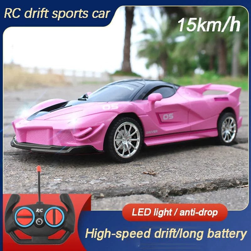 1:18 High-Speed RC Car - 15km/h with LED Light - Chargeable image 0