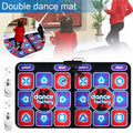 Wireless non-slip dance mat with control panel and buttons for interactive dancing games on TV.