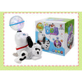 Toy dog with bubble-making feature and its packaging