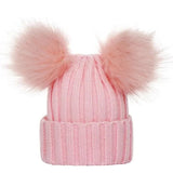 Bobble Hat with Pom Pom - Infant Bonnet, 0-3Y, Unisex - Pink, Kids(0-3Y) image