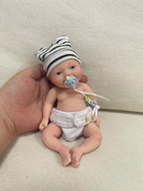 7" Micro Preemie Silicone Baby Doll - "Noah," Lifelike Mini Reborn, Anti-Stress image 2