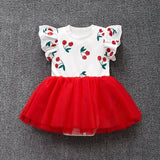 Baby summer bodysuit infant girls princess dress image 17