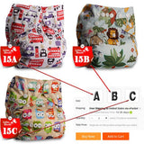 Baby Washable Reusable Cloth Pocket Nappy Diaper - 15, C image