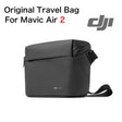 Black travel bag for Mavic Air 2 with DJI logo.