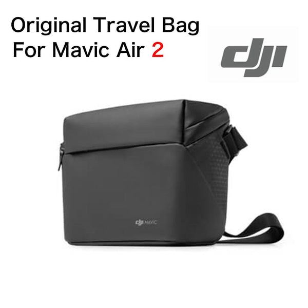Black travel bag for Mavic Air 2 with DJI logo.