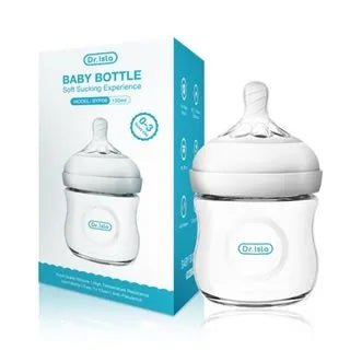 Dr Isla BPA-Free Baby Bottle boxed set alternate angle for baby shower gifting and travel feeding.